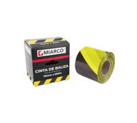 Nastro faro giallo e nero, 200 x 70 mm, ideale per segnaletica di sicurezza e delimitazione delle aree di lavoro.