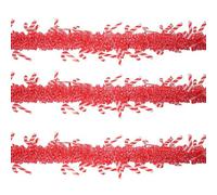 Nastro festone filo candy stick caramelle lecca lecca bianco rosso 200cm addobbi