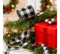 Nastro Filo Bianco Nero 4 Rotoli 20 Iarde per Progetti Artigianali e Decorativi