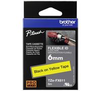 Nastro flessibile Brother TZe-FX TZe-FX611 Colore Nastro: Giallo Colore