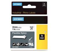 Nastro Flessibile Nylon Nero su Bianco 24MM - 1734524