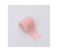 Nastro floreale - Chiffon - Rosa chiaro - Rotolo 4 cm x 4,5 m