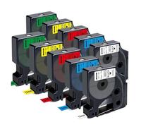 Nastro for etichette D1 da 10 pezzi 45013 45010 45016 45017 45018 45019 6mm 9mm 12mm compatibile for Dymo, etichettatrice LM160 280 sostituzione nastro stampante(Multiple colors)