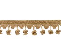 Nastro Frangia Onion Tassel Color Oro Chiaro 2" - DÉCOPRO [5 Metri]