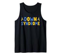 Nastro Giallo Blu Motivazionale per la consapevolezza della sindrome di Down Canotta