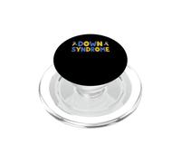 Nastro giallo blu motivazionale per la consapevolezza della sindrome di Down PopSockets PopGrip per MagSafe