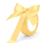 Nastro Giallo,Nastro Raso,Nastrino Per Bomboniere,Nastro Regalo,Fiocchetti Piccoli Per Decorazioni,Nastro Di Raso,Nastro Bomboniere,Nastro Per Pacchi Regalo,Nastro Natalizio,Nastro Dorato (1 Rotolo)