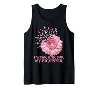 Nastro Girasole Che indosso Rosa per mia Sorella Maggiore Cancro al Seno Canotta