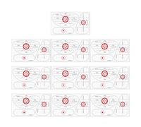 Nastro Golf Bastoni - 10 fogli di adesivi per Swing - Guida di Golf | per Donne Uomini Adolescenti Atleti Pratica Swing A Distanza Interni