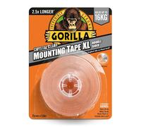 Nastro Gorilla - Nastro Biadesivo - Cristallo Trasparente - 25mm x 3.8m