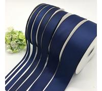 Nastro gros-grain blu navy 5yd 6-50mm per fiocchi matrimonio fai da te