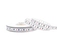 Nastro grosgrain 10 mm x 20 m con ancora bianca