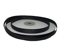 NASTRO GROSGRAIN GROS GRAIN 10 MM ROTOLO BOBINA 50 METRI (NERO)