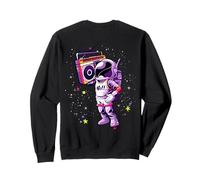 Nastro Hip Hop Astronauta EDM Rave BPM Addict Sober ART SUL RETRO Felpa
