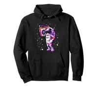 Nastro Hip Hop Astronauta EDM Rave BPM Addict Sober Raver PLUR Felpa con Cappuccio