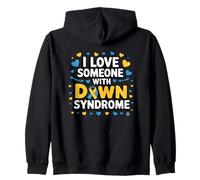 Nastro I Love Someone with Down Syndrome Felpa con Cappuccio