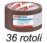 NASTRO IMBALLO AVANA PP 48X50M TESA 36 ROTOLI 58573
