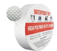 Nastro Impermeabile, CTRICALVER Nastro sigillante in gomma butilica Versione aggiornata 5m*5cm*1mm, per riparazione di fessure, grondaie e fori sul tetto