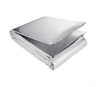 Nastro in alluminio a risparmio energetico, pannello riflettore per condotti HVAC - membrana di controllo del vapore 40 cm x 10 m, argento (0,5-2 metri)