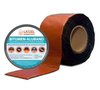 Nastro in alluminio bituminoso autoadesivo, resistente ai raggi UV, colore terracotta, rotolo 50 mm 10 metri