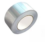 Nastro in alluminio resistente alla temperatura e impermeabile per isolamento termico, a prova di olio e resistente al fuoco, 5 cm x 20 m e 3 cm x 20 m, 2 rotoli