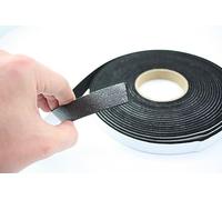 Nastro in feltro autoadesivo, larghezza 10 mm, spessore 3,0 mm, lunghezza 20 m, rotolo di feltro, protezione dai rumori (1 cm di larghezza, 3,0 mm di spessore, 20 m di lunghezza, nero)