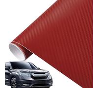 Nastro in fibra di carbonio, per interni auto, 127 x 30 cm, rotolo di pellicola adesiva, impermeabile, antigraffio, per auto e moto