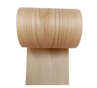 Nastro in impiallacciatura di rovere, Foglio da impiallacciatura in quercia rossa, rotoli 3/1 preincollati 0,7 mm, taglio piatto e quarto, for mobili fai te(Flat Cut,W22cm-L250cm 0.7mm)