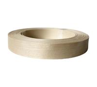 Nastro in impiallacciatura di rovere, Nastro bordatore in legno impiallacciato non preincollato multicolore 2,5-4,5 cm x 25 m(White Birch,2.5cmx25m)