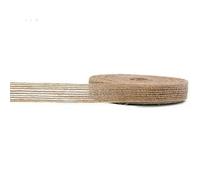 Nastro in iuta naturale, 5 m, 6 mm-50 mm, per fai da te, vintage, per confezioni regalo, cucito, feste, matrimoni, Natale, deortion