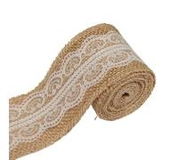 Nastro in iuta naturale, 5 m, 6 mm-50 mm, per fai da te, vintage, per confezioni regalo, cucito, feste, matrimoni, Natale, deortion