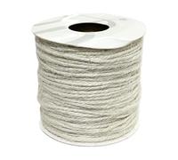 NASTRO IN JUTA varie misure e colori nastrini in iuta per abbellimento pacchi bomboniere (Cordoncino 2mm x 50mt panna)