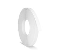 Nastro in melamina bianca per bordi - 5/8 "x 7,6 m di facile applicazione, bordo termoadesivo per riparazioni di armadi, restauro di mobili, impiallacciatura bianca flessibile pre-incollata