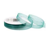 Nastro in organza, 12 mm x 25 m, petrolio