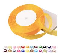 Nastro in organza dorato da 45 m, 15 mm, nastro in chiffon di organza, nastro in chiffon trasparente, nastro natalizio per capelli, nastro in organza per artigianato, confezioni regalo, matrimoni