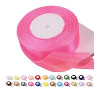 Nastro in organza rosso rosa, 45 m, 39 mm, nastro in chiffon di organza, nastro in chiffon trasparente, nastro di Natale, nastro per capelli, confezioni regalo, matrimoni