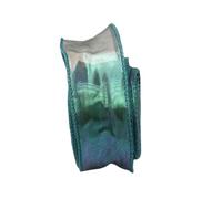 Nastro in organza trasparente da 9,1 m, 40 mm, per bouquet, confezionamento, fiocchi, ghirlande, decorazioni nuziali, nastro bianco