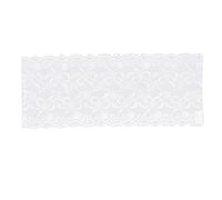 Nastro in pizzo largo 10 iarde elastico Sicuro semplice operazione Accessori per abbigliamento eleganza (Bianco)