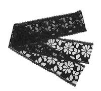 Nastro in pizzo, rivestimento in nylon elastico, pizzo elastico, motivo a onde floreali per decorazioni per matrimoni per il matrimonio