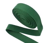 Nastro in poliestere e cotone, Nastro di cotone 10 metri 20-50mm 1.3mm Multicolor Canvas Bag Strap Abbigliamento Nastro nastro fai da te(Green,32mm)