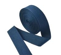 Nastro in poliestere e cotone, Nastro di cotone 10 metri 20-50mm 1.3mm Multicolor Canvas Bag Strap Abbigliamento Nastro nastro fai da te(Dark Blue,38mm)