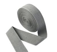 Nastro in poliestere e cotone, Nastro di cotone 10 metri 20-50mm 1.3mm Multicolor Canvas Bag Strap Abbigliamento Nastro nastro fai da te(Dark Gray,25mm)