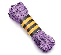 Nastro in poliestere multicolore da 5 mm, 15 iarde, nastri a zig zag fai da te, materiale fatto a mano per decorazioni natalizie, feste di matrimonio, viola B, 6 mm, 15 iarde