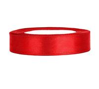 Nastro in raso rosso da 12 mm x 25 metri