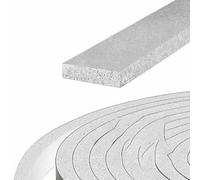 Nastro in schiuma fonoassorbente adesivo, guarnizione anticollisione, guarnizione paraurti, isolamento acustico per porte e finestre, spessore 3/8 mm, bianco, 1 x 0,3 x 500 mm, 2 rotoli