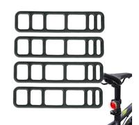 Nastro in silicone per bicicletta, 4 pezzi, anelli in gomma elastica, supporto per torcia elettrica, nastro di fissaggio per bicicletta, supporto per manubrio in silicone, per torcia LED luce per