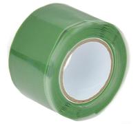 Nastro in silicone per la gestione dei cavi elettrici e sportivi, in PVC ignifugo, con doppio lato per applicazioni di presa e sigillatura (verde)