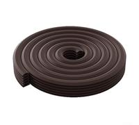 Nastro in silicone per sigillare le fessure delle porte per ridurre il rumore e bloccare il vento, sigilla per fessure 1 15 mm sulle porte e, resistente alle condizioni atmosferiche (marrone)