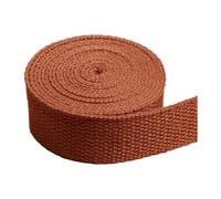 Nastro in tela da 5 m e 25 mm, cinghie in nylon per zaino, accessori per cinture di borse,Caffè 2,5 cm-5 m,25 millimetri