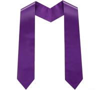 Nastro in tessuto per laurea per cerimonia d'onore rubato in diversi colori, facile e veloce da usare (130 x 10 viola chiaro)